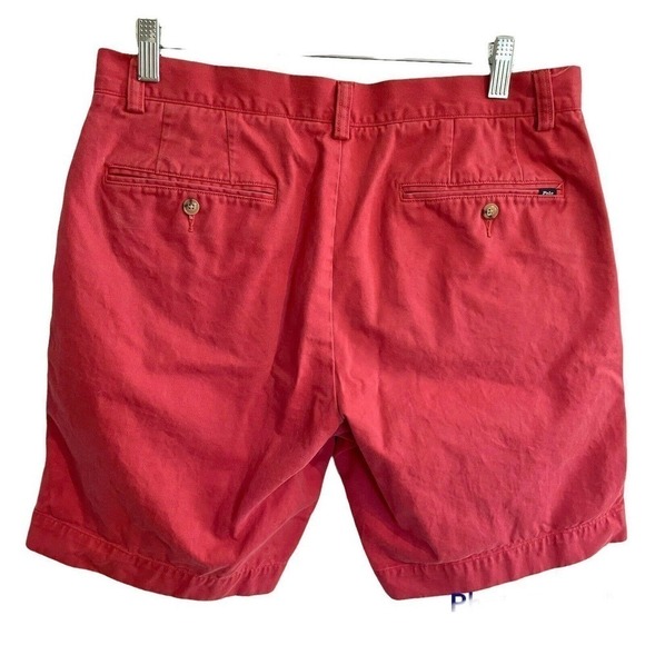 Polo Ralph Lauren 33 Classic Fit 9” Chino Shorts Salmon Pink Cotton Pock… - Picture 3 of 8